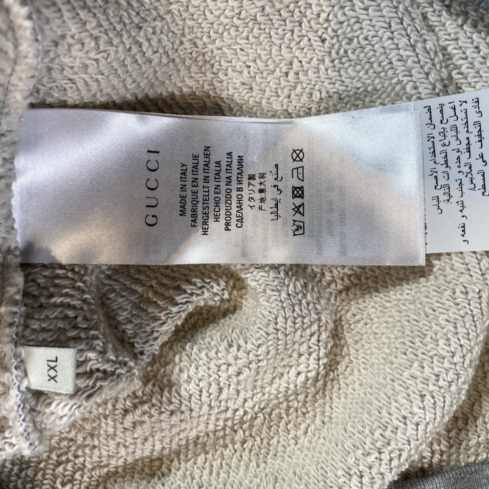 Gucci Jersey Hoodie Gray - Picture 6 of 15